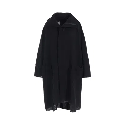 Pre-owned Yohji Yamamoto Seam Detail Coat 'black' | Women's Size 2
