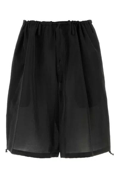 Yohji Yamamoto Seam Pocket Shorts In Black