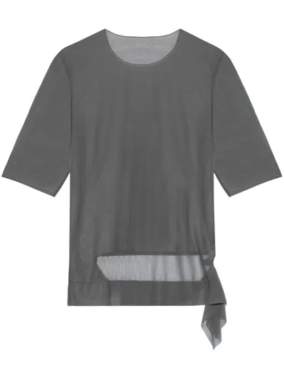Yohji Yamamoto Short-sleeved T-shirt In Black