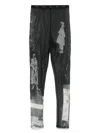Yohji Yamamoto Semi-sheer Trousers In Black