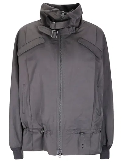 Yohji Yamamoto Shirring Detail Jacket In Black