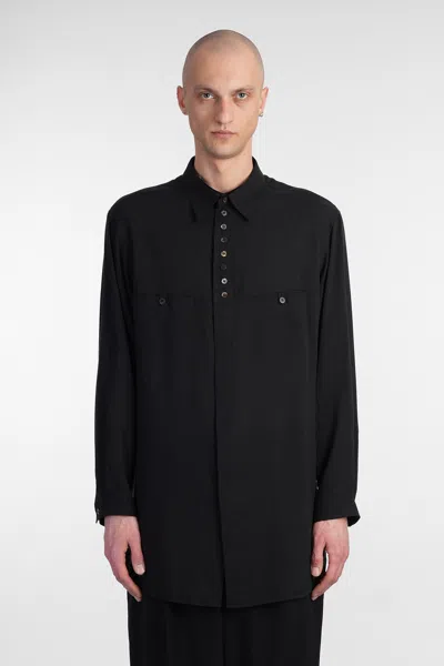 Yohji Yamamoto Shirt In Black Cellulose