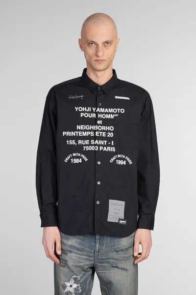 YOHJI YAMAMOTO SHIRT IN BLACK COTTON
