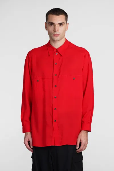 Yohji Yamamoto Shirt In Red Linen
