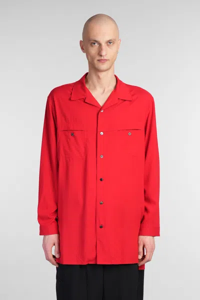 YOHJI YAMAMOTO SHIRT IN RED RAYON