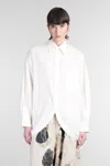 Yohji Yamamoto Long-sleeved Shirt In White