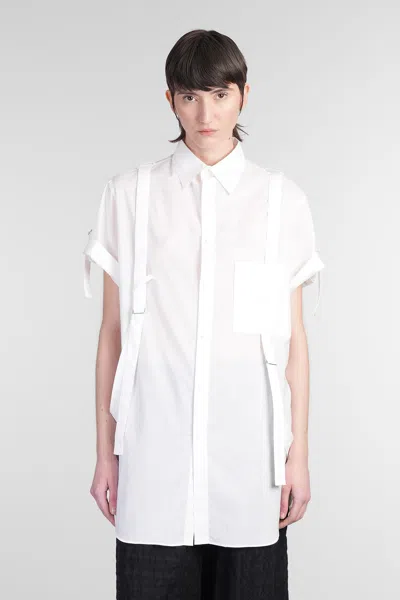 Yohji Yamamoto Shirt In White Cotton