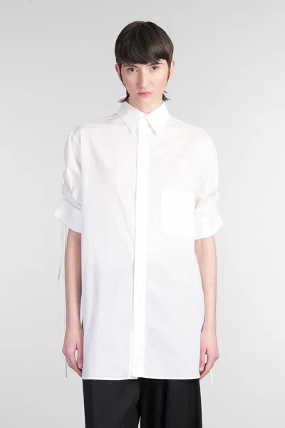 YOHJI YAMAMOTO SHIRT IN WHITE COTTON