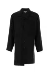 Yohji Yamamoto Camicia Oversize In Cellulosa Nera  Uomo
