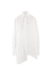 Yohji Yamamoto R-asymmetric Flare Blouse In Beige