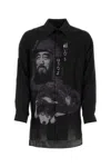Yohji Yamamoto Silk Shirt Graphic Print Long Sleeves In Printed