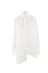 Yohji Yamamoto R-asymmetric Flare Blouse In White
