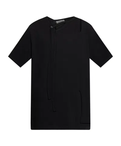 Yohji Yamamoto Short Sleeve T-shirt In Black