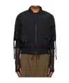 Yohji Yamamoto Short-sleeves Bomber Jacket In Black