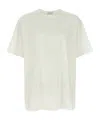 Yohji Yamamoto Crew Neck Graphic Print Short Sleeves T-shirt In Neutral