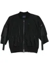 Yohji Yamamoto Short-sleeves Bomber Jacket In Black