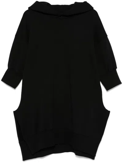 Yohji Yamamoto Short-sleeves Hoodie In Black