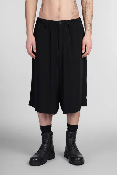 Yohji Yamamoto Shorts In Black Triacetate