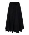 Yohji Yamamoto Midi Skirt In Black
