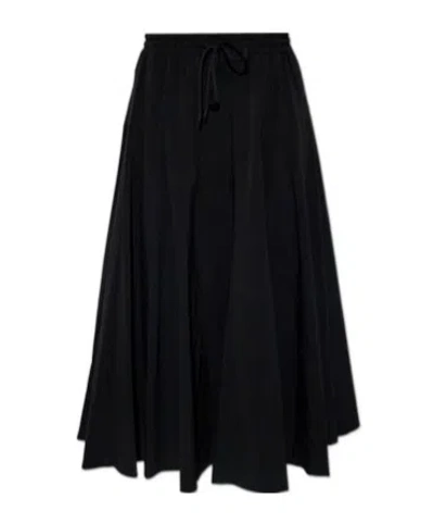 Yohji Yamamoto Midi Skirt In Black