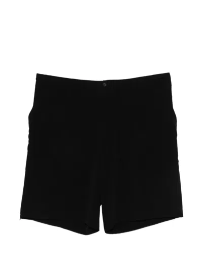 Yohji Yamamoto Side-pocket Shorts In Black