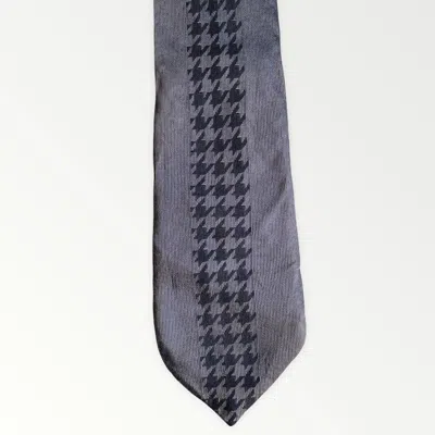 Pre-owned Yohji Yamamoto Silk Houndstooth Tie