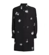 Yohji Yamamoto Silk Rear-split Graphic Print Shirt In Black