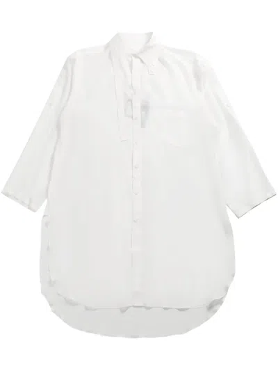 Yohji Yamamoto Silk Shirt In White