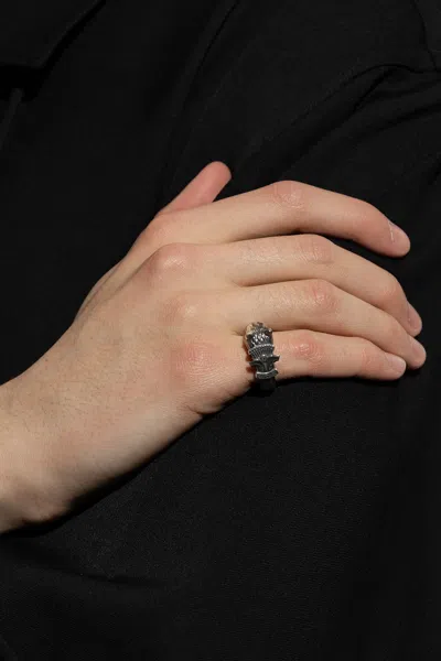 Yohji Yamamoto Silver Ring In Metallic