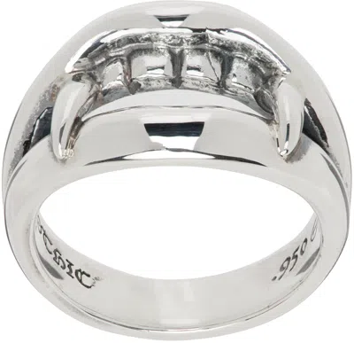 Yohji Yamamoto Silver Vampire Fang Ring In 1 Silver