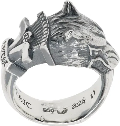 Yohji Yamamoto Silver Wolf Dagger Ring In 1 Silver