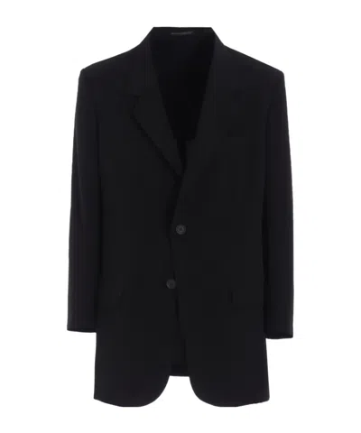 Yohji Yamamoto Single Breasted Blazer In Black