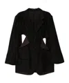 Yohji Yamamoto Single-breasted Blazer In Black