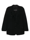 Yohji Yamamoto Single Breasted Blazer In Black