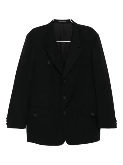 Yohji Yamamoto Single Breasted Blazer In Black