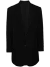 Yohji Yamamoto Single-breasted Blazer In Black