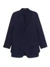 Yohji Yamamoto Single-breasted Blazer In Blue