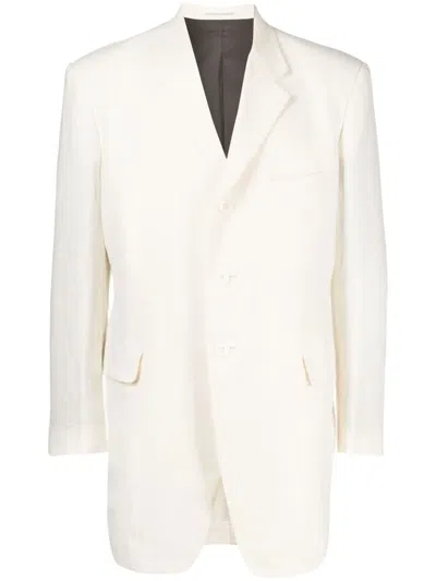 Yohji Yamamoto Einreihiges Sakko In White
