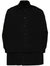 Yohji Yamamoto Single-breasted Coat In 黑色