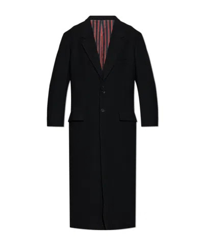 Yohji Yamamoto Single-breasted Coat In Black