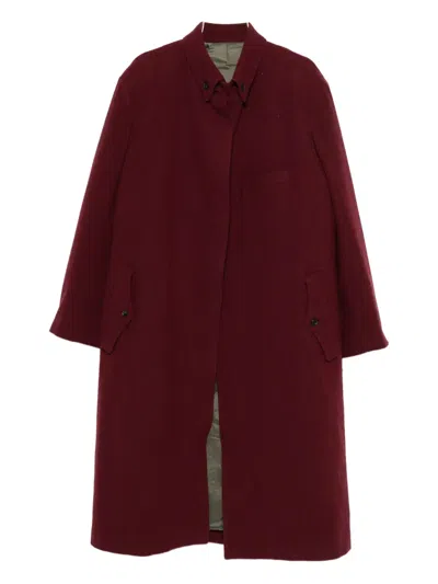 Yohji Yamamoto Single-breasted Coat In Red