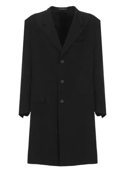 Yohji Yamamoto Single Breasted Jacket In Black
