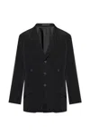 Yohji Yamamoto Single-breasted Tailored Blazer In Black