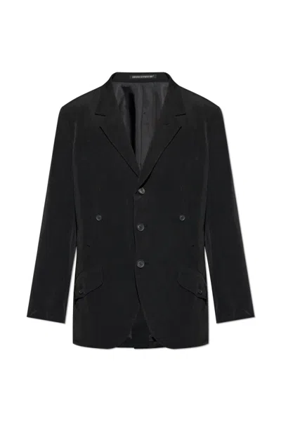 Yohji Yamamoto Single-breasted Tailored Blazer In Black