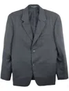 Yohji Yamamoto Single-breasted Wool Blazer In Black
