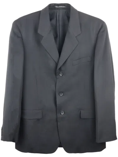 Yohji Yamamoto Single-breasted Wool Blazer In Gray
