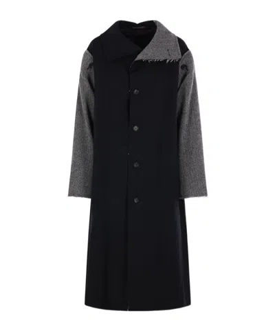 Yohji Yamamoto Single-breasted Coat In Black