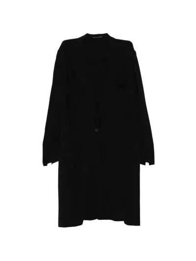 Yohji Yamamoto Single-breasted Notched-lapel Jacket In Black