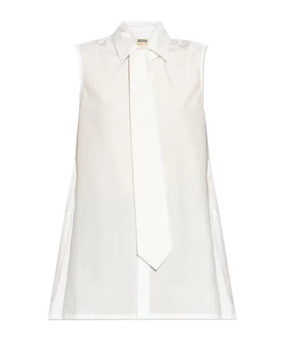 Yohji Yamamoto Sleeveless Shirt In White