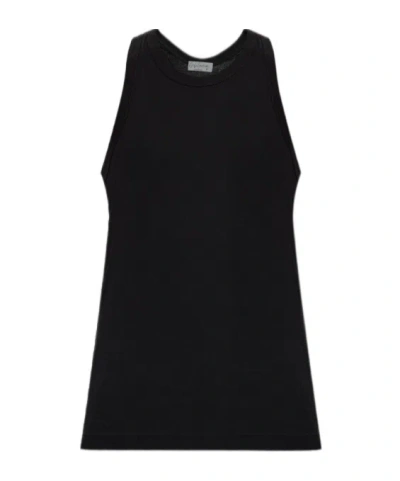 Yohji Yamamoto Crew-neck Tank Top In Black